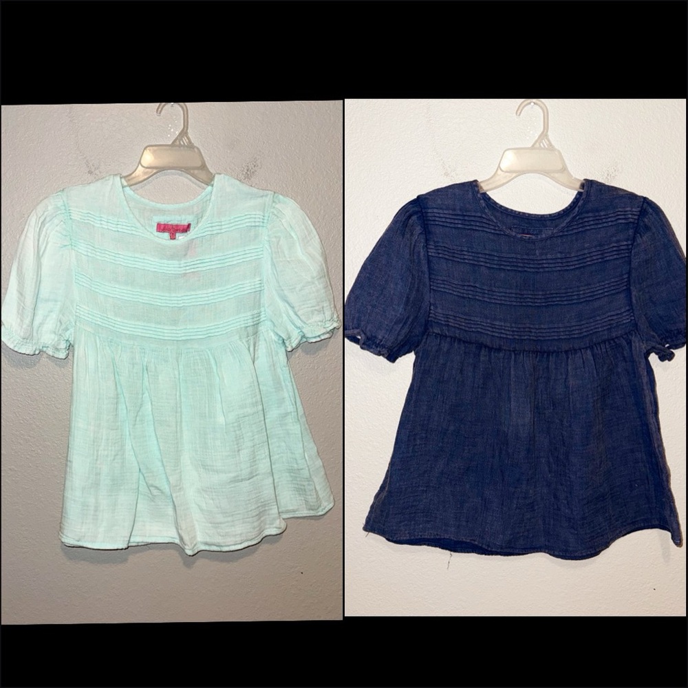 Simply Southern Cotton Gauze Babydoll Tops Set of 2 | Size Small | NWT